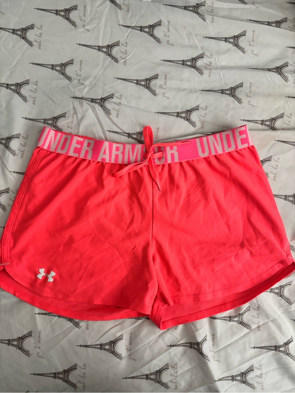Under Armour Neon Pink Athletic Shorts